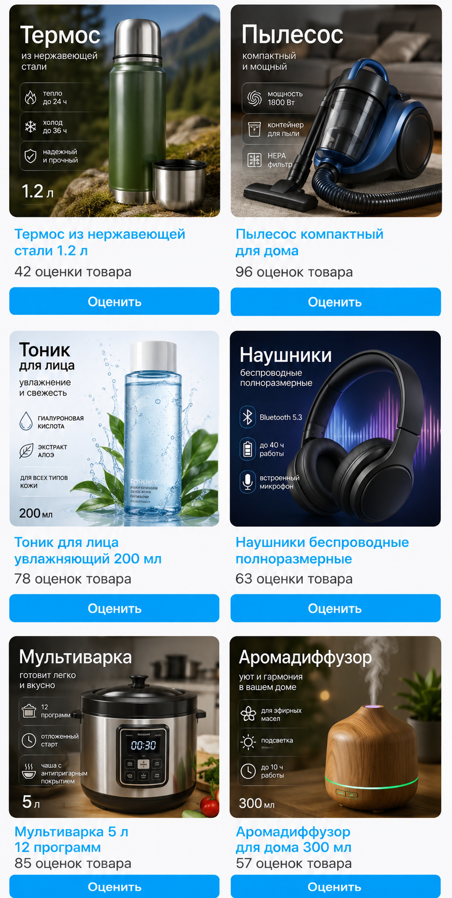 Продолжение каталога товаров в приложении WbList